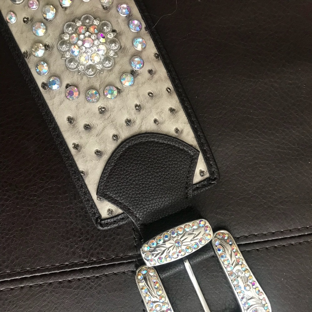 Western leather belt